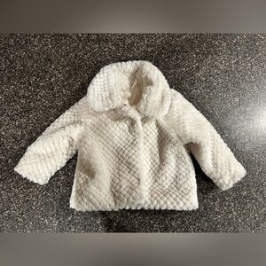 Cozy White Kids Jacket